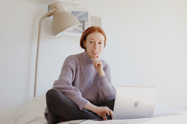 A remote developer working on a laptop